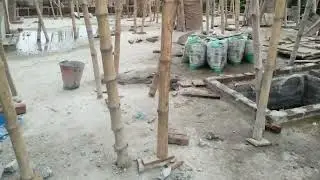 ছাদের বীমের সাটারিং। Beam shuttering of slab