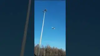 Самолет перед посадкой во Внуково завис в воздухе. WTF? Airplane stopped in the air before landing