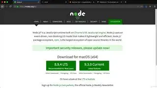 Installing Node js