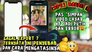 CARA MENGATASI GAGAL EXPORT ALIGHT MOTION | ERROR SAAT KLIK SIMPAN LAYAR MEMUTIH
