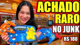 ACHEI UM NINTENDO 64 PIKACHU  NO JUNK !!!! LIXO DOS RETRÔ GAMES NO JAPÃO!!!