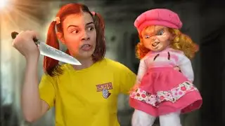 Chuckie's sister. Creepy doll is back. Horror short film. Episode 3