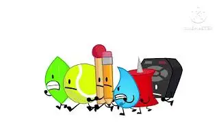 BFDI Characters Running