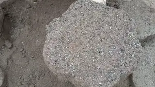 ASMR: New/Charcoal Damp Texture Floor and Tub Crumbling