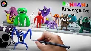 SCULPTING The MAIN BANBAN GANG on Clay (Garten of Banban 2 & 3) | PlastiVerse