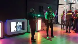 Sax battle met Jeroen Goedhart en DJ