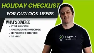 Set your away message in Outlook and RELAX