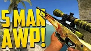 INSANE ACE WITH AWP (1vs5) DUST 2 60 FPS 1080p