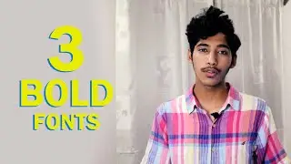 Top 3 Best FREE BOLD Fonts | 