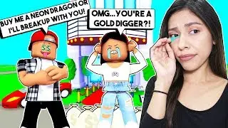 My BOYFRIEND Only Wanted to DATE ME Because I Was RICH! ( Roblox Adopt Me )