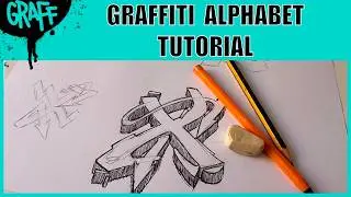 Como dibujar la letra X en papel al estilo GRAFFITI WILDSTYLE