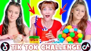 ASMR Most Popular Tik Tok Food Challenge with Sweet, Spicy, Sour Food Mukbang