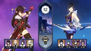 Beidou Aggravate & Yelan Mono Hydro - 3.2 Spiral Abyss Floor 12 | Genshin Impact