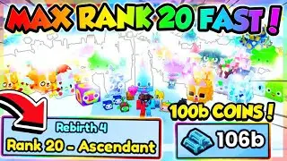 HOW TO GET *MAX RANK 20* FAST in PET SIMULATOR 99!! (Roblox)