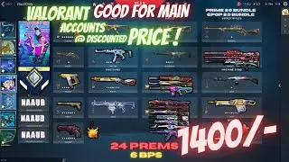 Buy Valorant Accounts @ CHEAP price | 1400/-  (2023)