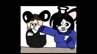 Athena and Xavier trying to get on Dad's computer be like