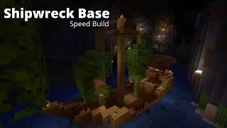 Turning a Shipwreck into a Base (Minecraft Speed Build)