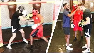 KSI ALMOST KNOCKED ME OUT (UNSEEN SPARRING FOOTAGE)