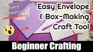Crafter's Companion Envelobox Creator Tutorial | Envelopes and boxes | Beginner crafting