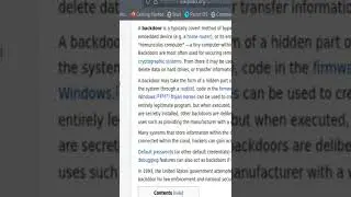 What Is A Backdoor? | Knowledge Basics