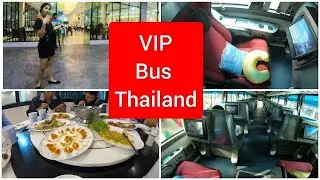 Thailand VIP overnight bus, from Bangkok to Phuket 4K