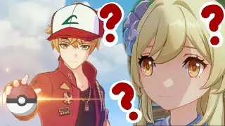 Playing Pokemon in Coop mode | Genshin Impact