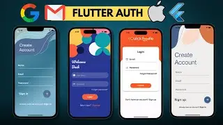 🔥📱 Learn Flutter Firebase Auth with 2 REAL Project • SignUp / SignIn / Google / Apple
