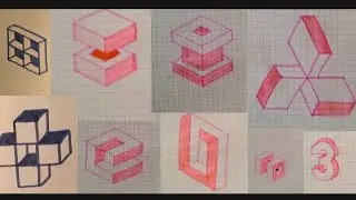 How to draw -easy graph paper drawings for beginners /3d drawing/simple drawing