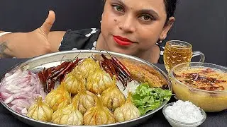 ASMR SPICY GARLIC BHORTA WITH RICE,DAL & EGG OMLET | MESSY EATING | EATING SHOW