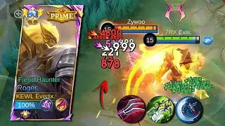 GLOBAL ROGER NEW BEST ONE HIT BUILD 2025 (AUTO SAVAGE!!) | MLBB