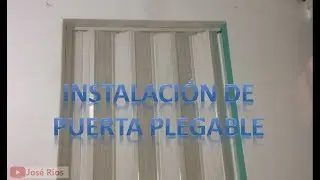 How to install a folding door. VERY EASY!