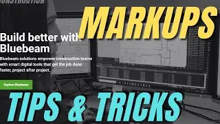 BLUEBEAM Revu MARKUP tips & tricks. How to optimise tools to mark up PDF drawings the best way.