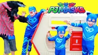 3 Little Pigs Story & Big Wolf BEST EPISODES with PJ Masks Catboy 3 Little Pigs Big Bad Wolf