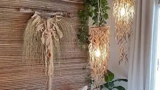 73 Hanging lights in bedroom 🤎🤍🤎