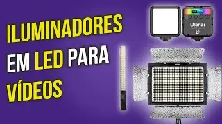ILUMINADOR de LED para vídeo BOM e BARATO e BOM e nem tão barato! Bastão, Ring Light e painel de led