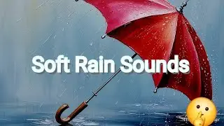 1 Hour of Soft Rain on Umbrella ☔ | Ultimate Relaxation & Stress Relief 🌧️✨