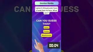 ⚡️ Lightning Riddles: I grow in the ground, have a head, but no face. What am I?⚡️