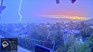 Sunset lightning slow motion, May 14th 2023