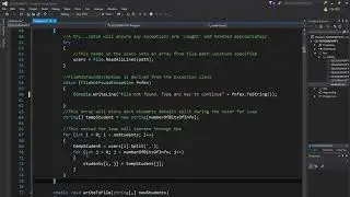 GCSE Digital Technology- Unit 5:  Read in users from a CSV file into a 2D array using C#