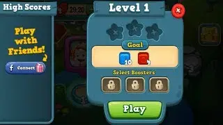 Toy Blast Level 1 HD 1080p