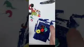 SO SATISFYING!...Peeling Paint Chips and Making ART