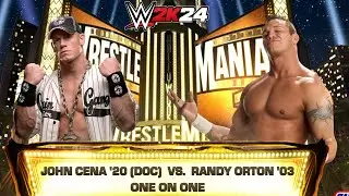 Full Match - John Cena '20 vs Randy Orton '03: Wrestlemania Goes Hollywood | WWE 2k24