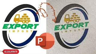 How to Create a Transportation company logo design in PowerPoint || Export business logo design.