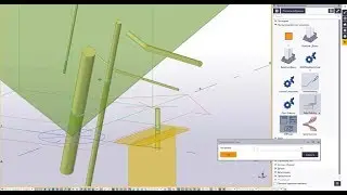 Создание сварных швов между арматурой и деталью из Tekla Warehouse