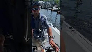 How to Back Out of a Dock Slip: Bridge Marina Boat Docking Tip PART 2 OF 2 #boat #shorts