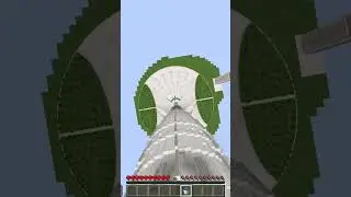 Minecraft Dubai Creek Tower! 1400 blocks high MLG water bucket!!! 
