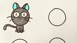 Dairelerden kolay hayvan çizimleri 😍 | Çizim Dünyası 💘