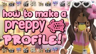 How to make a ✰ PREPPY PROFILE ✰ in Adopt Me! 🎀🐇🐣