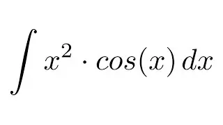 Integral of (x^2)*cos(x) (by parts)