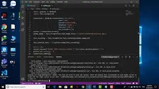 Save face encoding in mysql || Wind